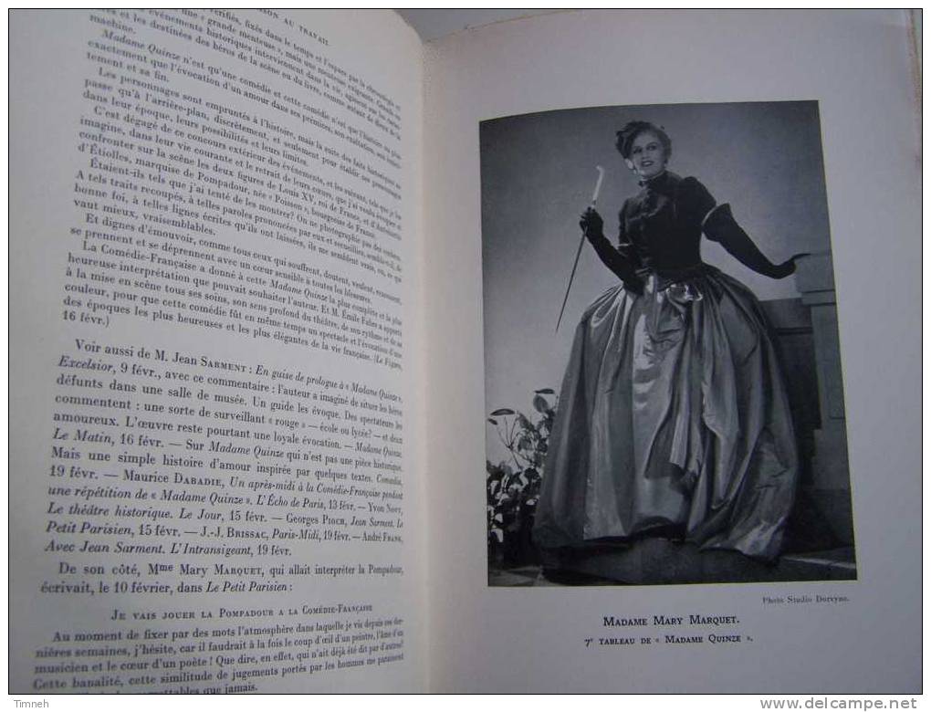 La Comédie Française ANNEE 1935 Edouard CHAMPION illustrations calendrier reprise artistes pièces rôles