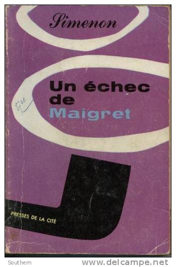 Presses De La Cité Georges Simenon  " Un échec De Maigret "  BE - Simenon