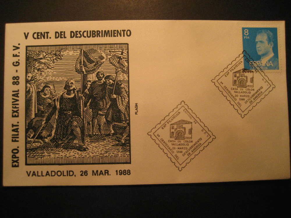 SPAIN Valladolid Castilla 1988 Event Cancel Colon Columbus Caravel America Discouver Hispanidad - Christophe Colomb