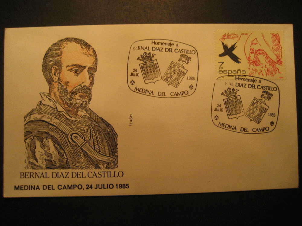 SPAIN Medina Del Campo Castilla 1985 Event Cancel Colon Columbus Caravel America Discouver Hispanidad - Christopher Columbus
