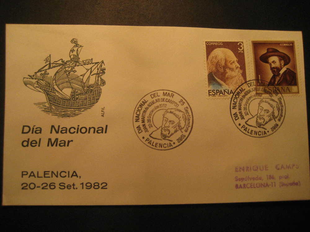 SPAIN Palencia Castilla 1982 Event Cancel Colon Columbus Caravel America Discouver Hispanidad - Christopher Columbus