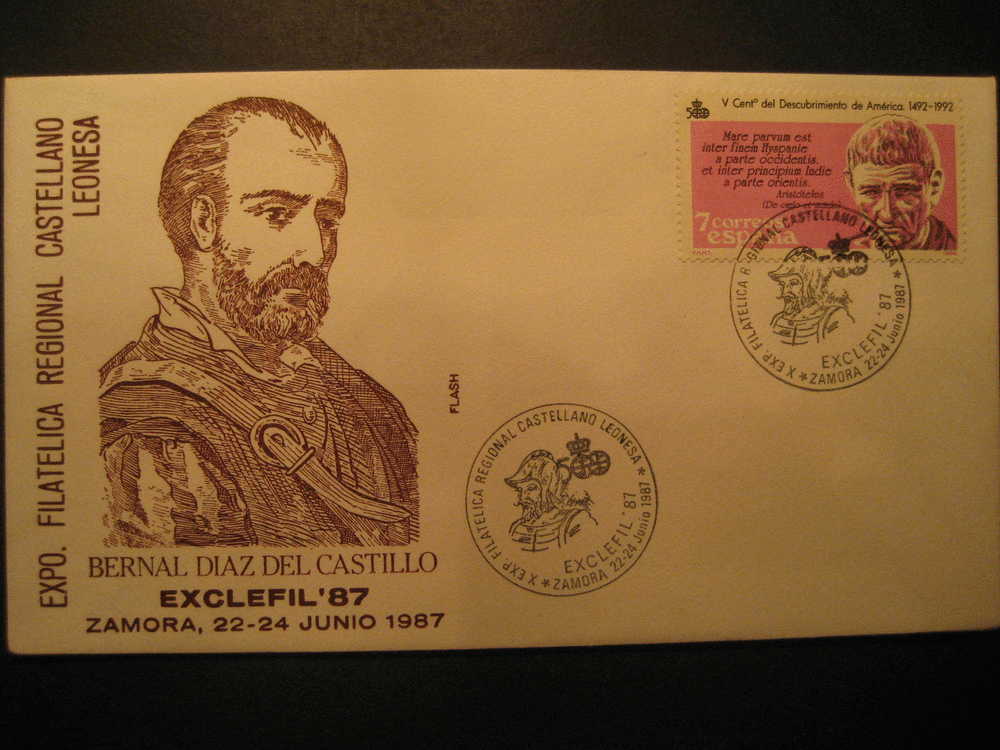 SPAIN Zamora Castilla 1987 Event Cancel Colon Columbus Caravel America Discouver Hispanidad - Christopher Columbus