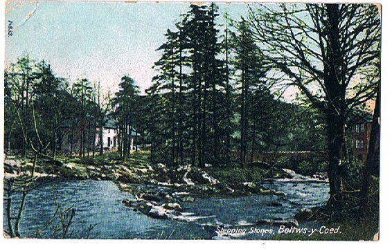 Bettws-y-Coed  Stepping Stones  Circulated 1907 - Glamorgan