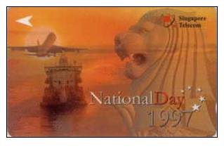 # SINGAPORE 112SIGB National Day 1997 5 Landis&gyr   Tres Bon Etat - Singapur