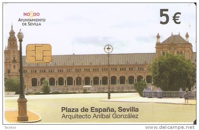 ¡NOVEDAD! TARJETA DE LA PLAZA DE ESPAÑA DE SEVILLA DEL 4/10 Y TIRADA 50110 - Basisausgaben