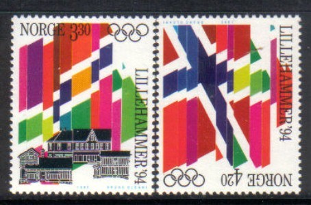 NORWAY   Scott #  1029-30**  VF MINT NH - Used Stamps