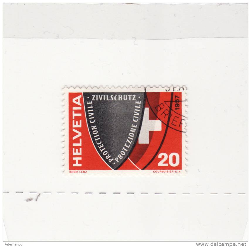 1957 Svizzera - Protezione Civile - Affrancature Meccaniche