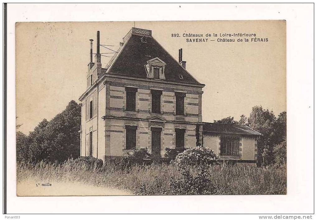 SAVENAY : Château De La FERAIS - 1927 - - Savenay