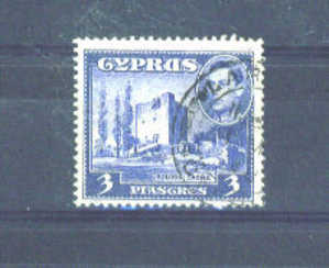 CYPRUS - 1938 George VI 3p FU - Usados