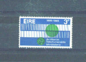 IRELAND - 1965 ITU 3p MM - Nuovi