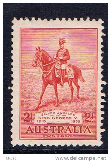 AUS Australien 1935 Mi 129 Mng Silbernes Regierungsjubiläum - Oblitérés