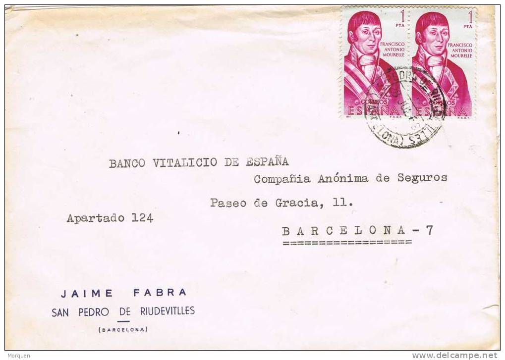 Carta SAN PEDRO De RIUDEVITLLES (barcelona) 1969 - Covers & Documents