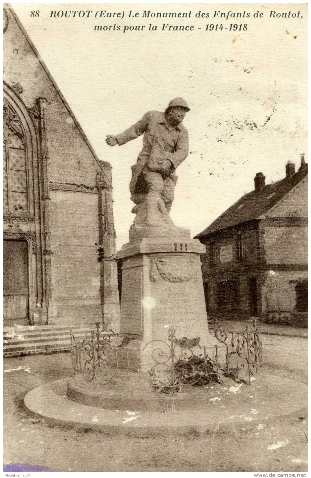 27-ROUTOT...LE MONUMENT DES ENFANTS DE ROUTOT MORTS POUR LA FRANCE...CPA - Routot