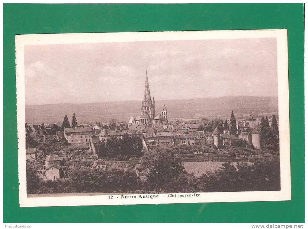 CPA 71 FRANCE No.12 AUTUN ANTIQUE COTE MOYEN-AGE MORE FRANCE LISTED @ 1 EURO OR LESS - Autun