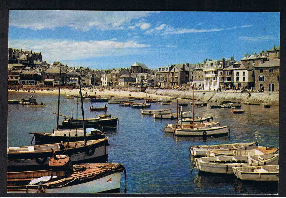 RB 647 - J. Arthur Dixon Postcard St Ives Cornwall - Harbour & Houses - St.Ives