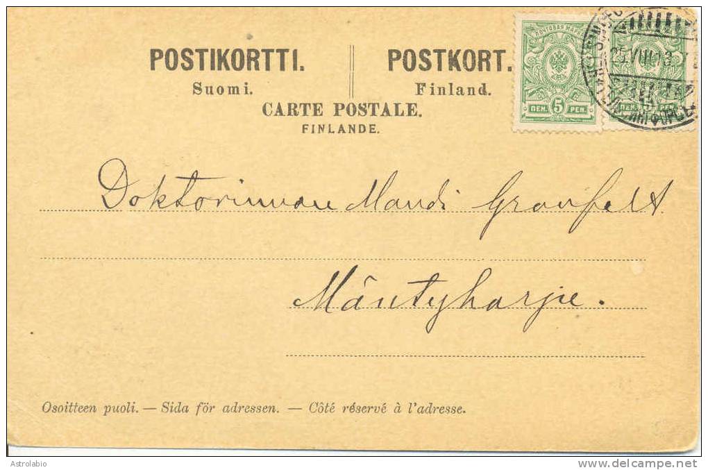 Finlande 1913 " Carte Postal De Helsinki " - Briefe U. Dokumente
