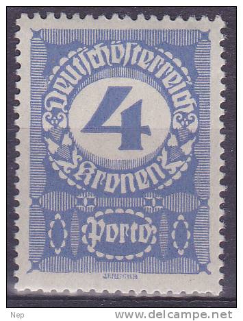 OOSTENRIJK - Briefmarken - 1919/21 - Nr 88 - MH* - Segnatasse