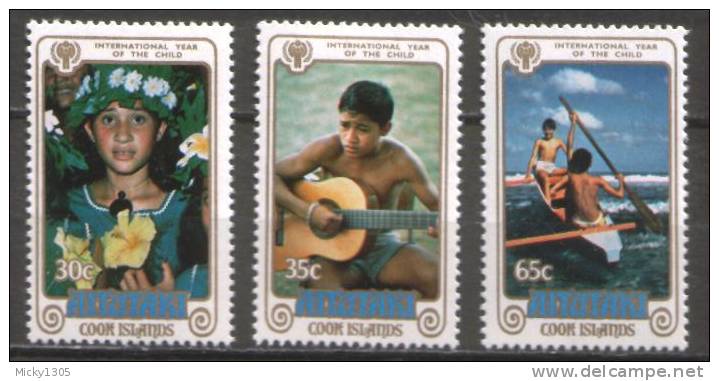 Aitutaki - Mi-Nr 310/312 Postfrisch / MNH ** (u488) - UNICEF