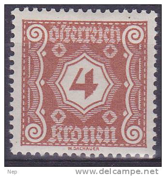 OOSTENRIJK - Briefmarken - 1922 - Nr 105 - MH* - Segnatasse