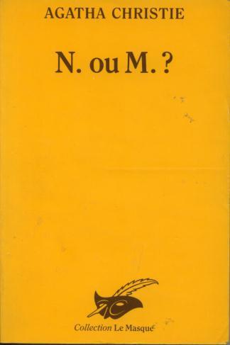 Masque Broché  353  Agatha Christie  " N. Ou M.?"  +++BE+++ - Le Masque
