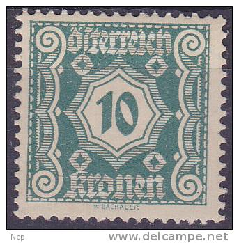 OOSTENRIJK - Briefmarken - 1922 (Klein Formaat) - Nr 112 - MH* - Postage Due