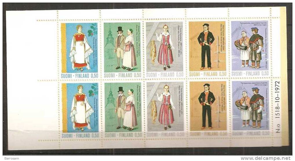 Finland 1972:Michel MH6...complete ,undamaged Booklet And Mnh** Stamps. - Postzegelboekjes