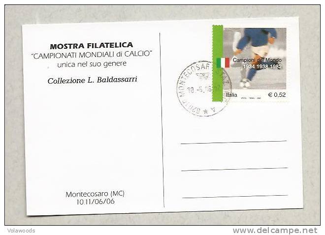 Italia - Cartolina Maximum - Italia Campione Del Mondo Di Calcio - 2006 – Alemania