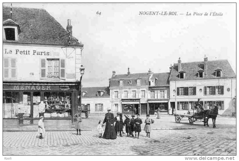 28Z04-NLR-21- NOGENT-LE-ROI - La Place De L´Etoile - ND N° 64 - Nogent Le Roi