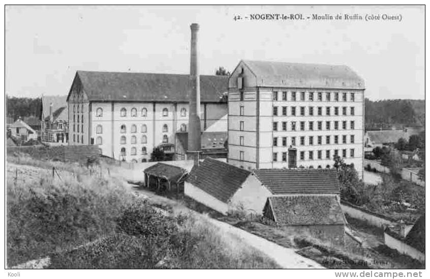 28Z04-NLR-24- NOGENT-LE-ROI - Moulin De Ruffin  - ND N° 42 - Cheminée - Nogent Le Roi