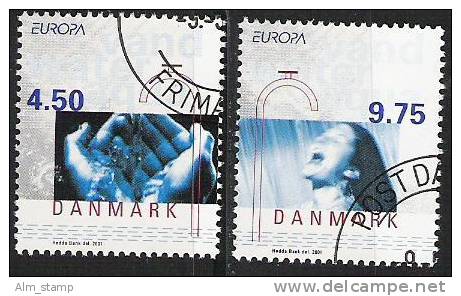 2001 Dänemark Danmark Mi. 1277-8 Used  Europa: Lebensspender Wasser - 2001
