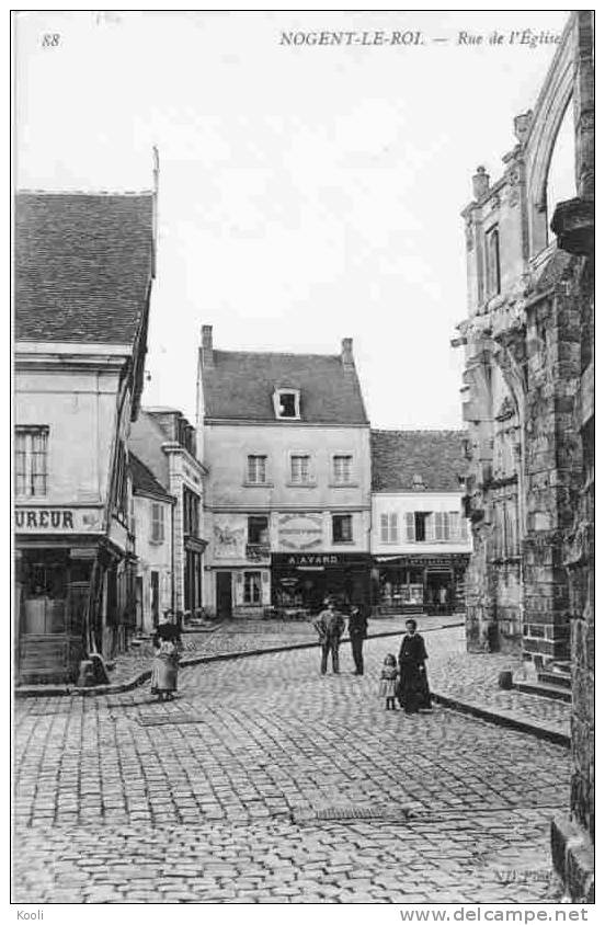 28Z04-NLR-31- NOGENT-LE-ROI - Rue De L"Eglise  - ND N° 88 - - Nogent Le Roi