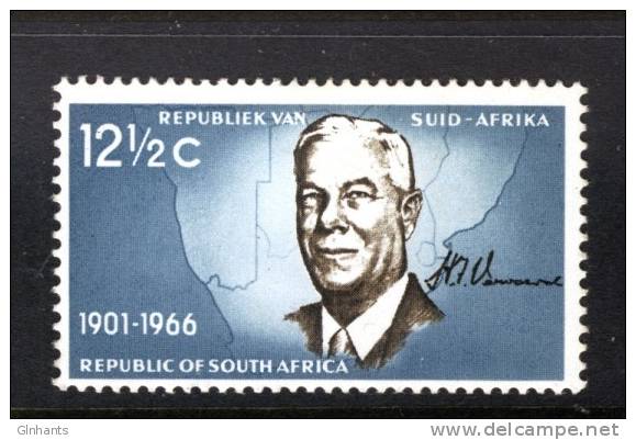 SOUTH AFRICA - 1966 VERWOERD COMMEMORATION 12.5c FINE MNH ** - Unused Stamps