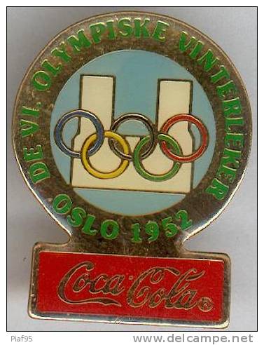 COCA-COLA J.O. 1952 OSLO - Coca-Cola