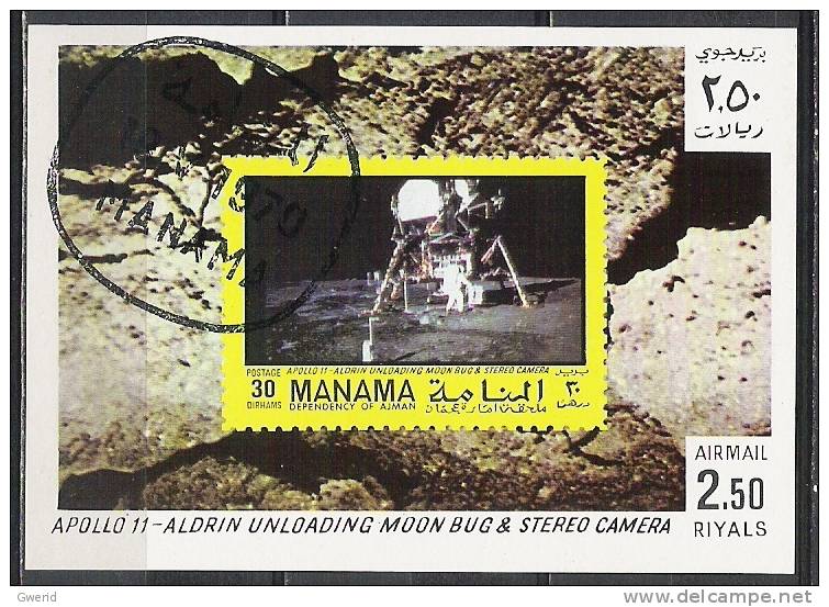 Manama LOT M3 - BLOC OBLITERE - Manama