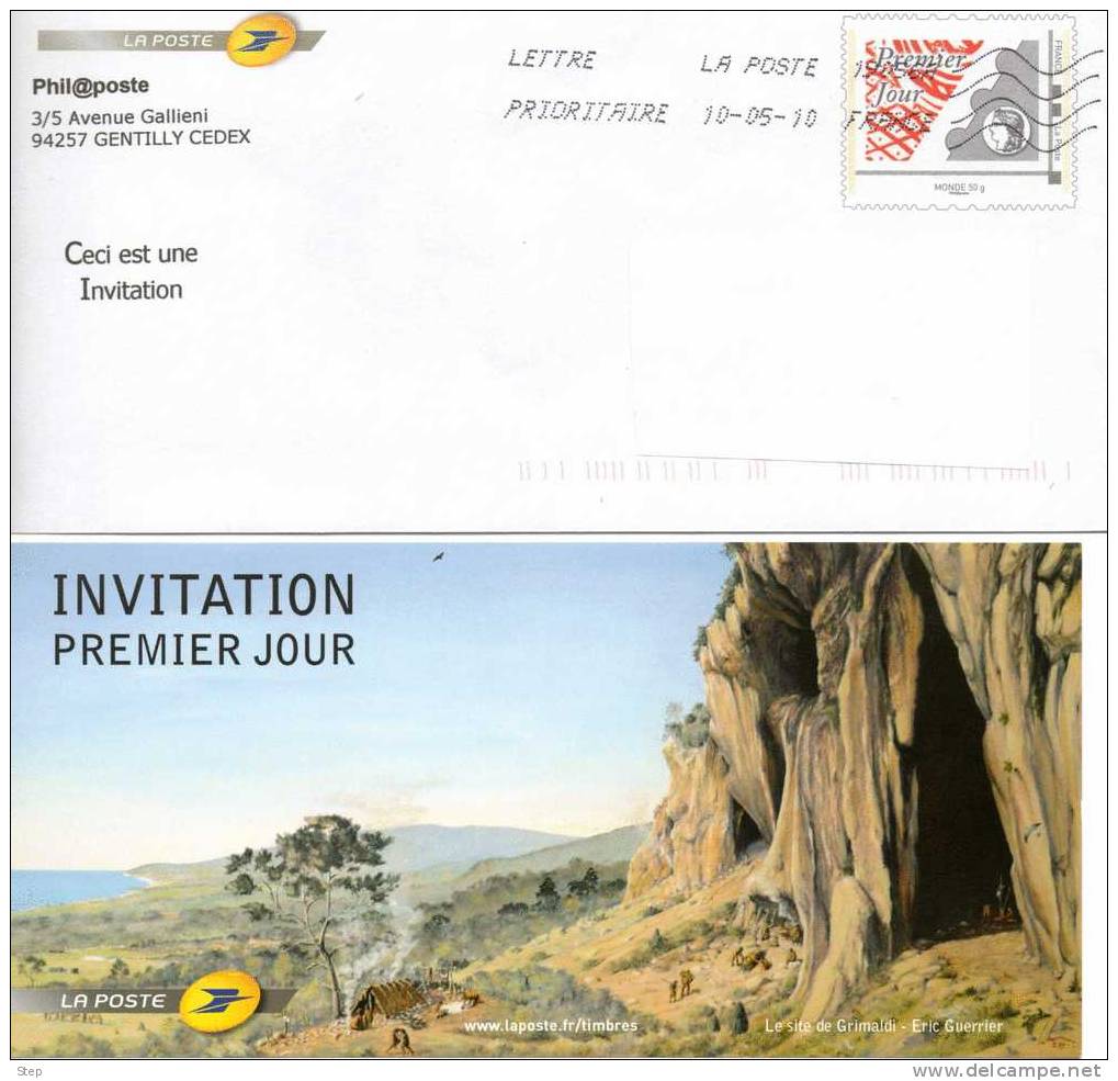 PAP TSC De PHILAPOSTE Pour Invitation "Premier Jour" Timbre "Montrimbramoi Premier Jour CERES" - Prêts-à-poster:Stamped On Demand & Semi-official Overprinting (1995-...)