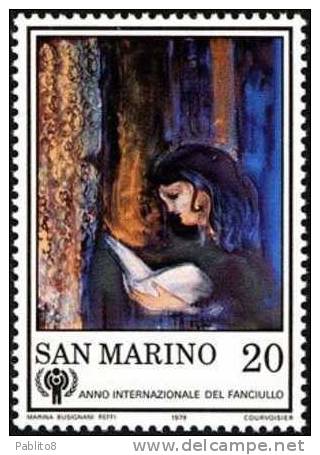 REPUBBLICA DI SAN MARINO 1979 ANNO DEL FANCIULLO CHILD YEAR SERIE COMPLETA COMPLETE SET USATA USED OBLITERE' - Used Stamps