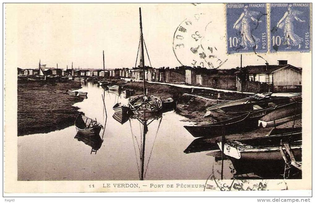 D33 - N°11 LE VERDON  - Port De Pecheurs     +  (Cabanes) - Gujan-Mestras