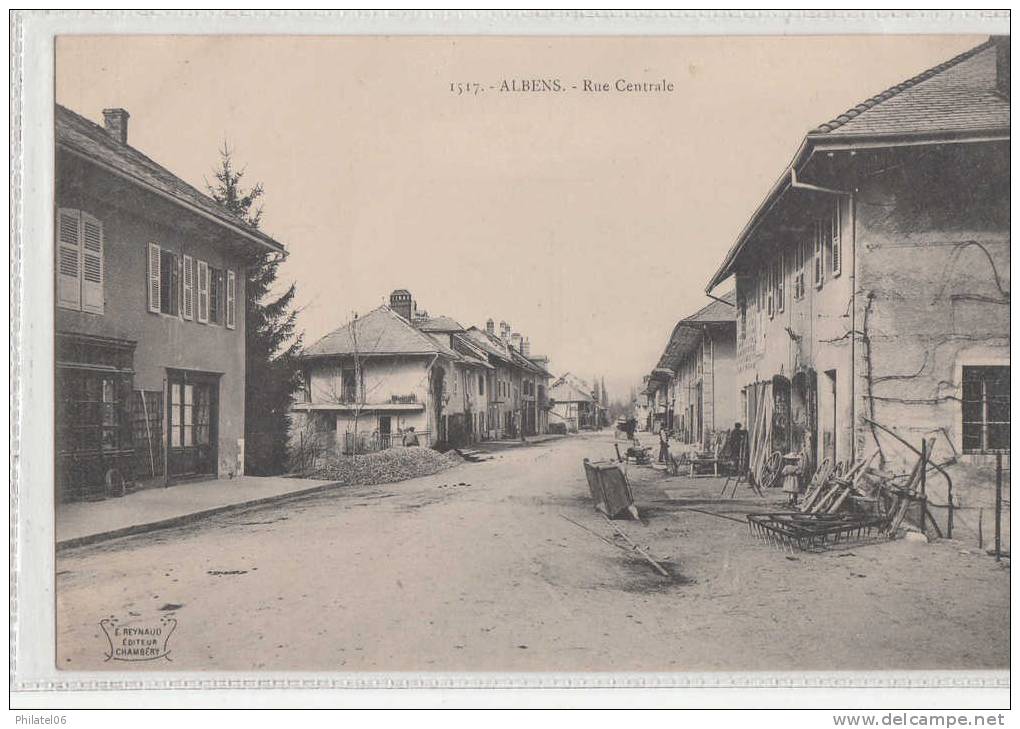 ALBENS   SAVOIE  RUE CENTRALE  CARTE NEUVE - Albens