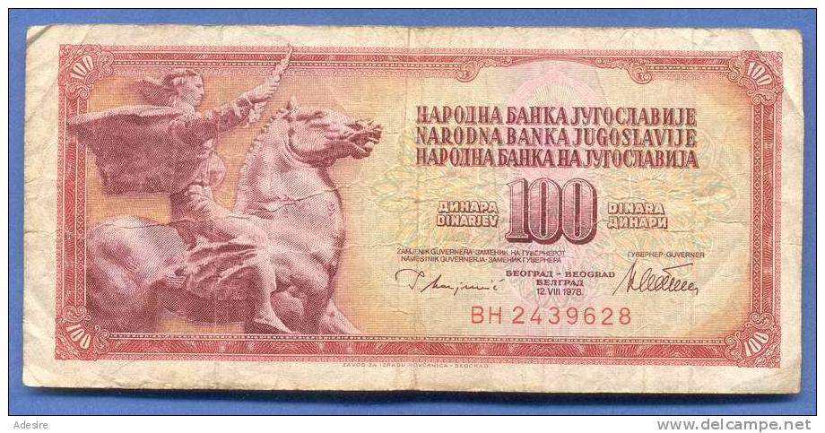 Banknote, 100 DINARA 1978, Jugoslavije - Jugoslawien