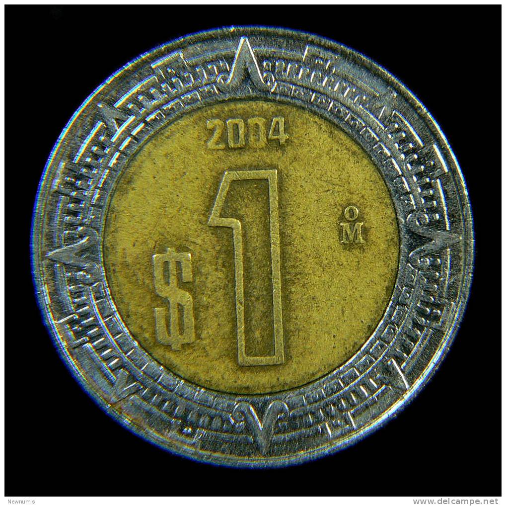 MESSICO 1 PESOS 2004 BIMETALLICA - Mexique