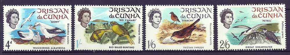 Tristan Da Cunha 1968 Birds Oiseaux  Aves Albatross Finch Thrush Shearwater MNH - Marine Web-footed Birds