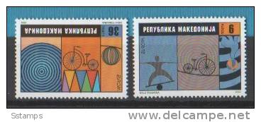 A-154  MACEDONIA MAKEDONIEN MAKEDONIJA EUROPA CEPT 2002 CIRCO NEVER HINGED - 2002