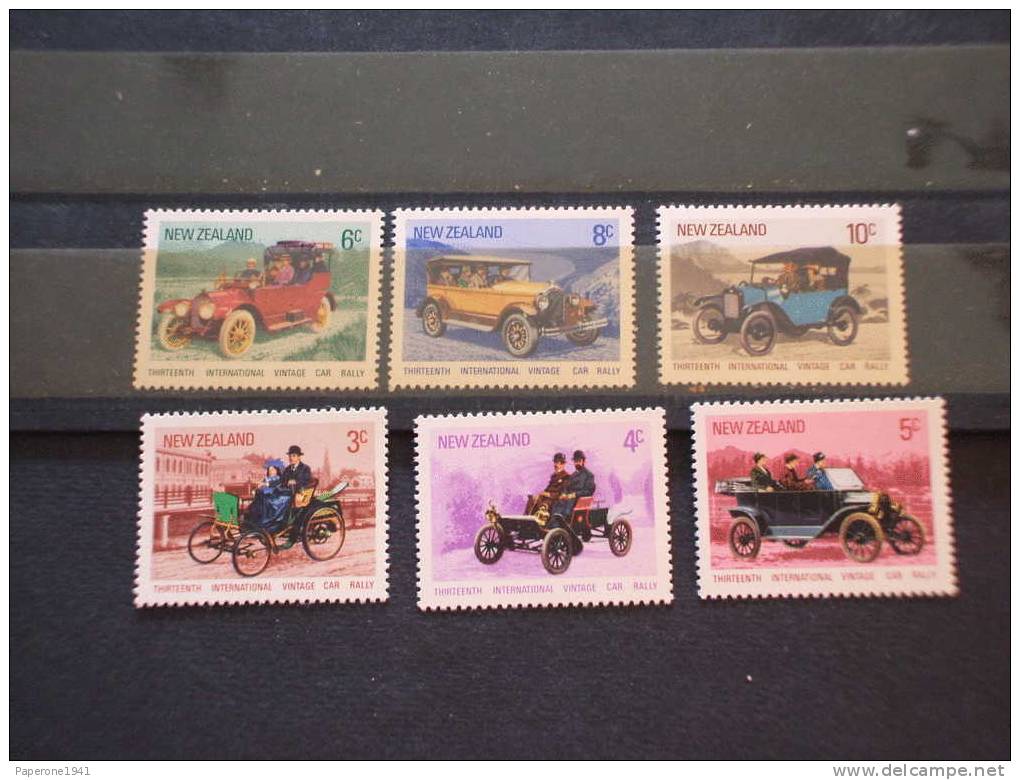 NEW ZEALAND - 1972 AUTOMOBILI 6v.-NUOVI(++)-TEMATICHE - Unused Stamps