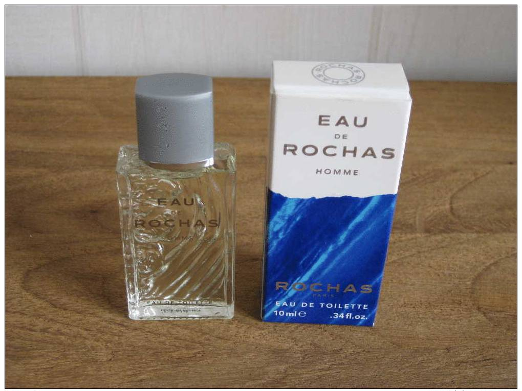 MINIATURE DE PARFUM EAU DE ROCHAS DE ROCHAS EDT 1OML NEUVE. - Miniatures Hommes (avec Boite)