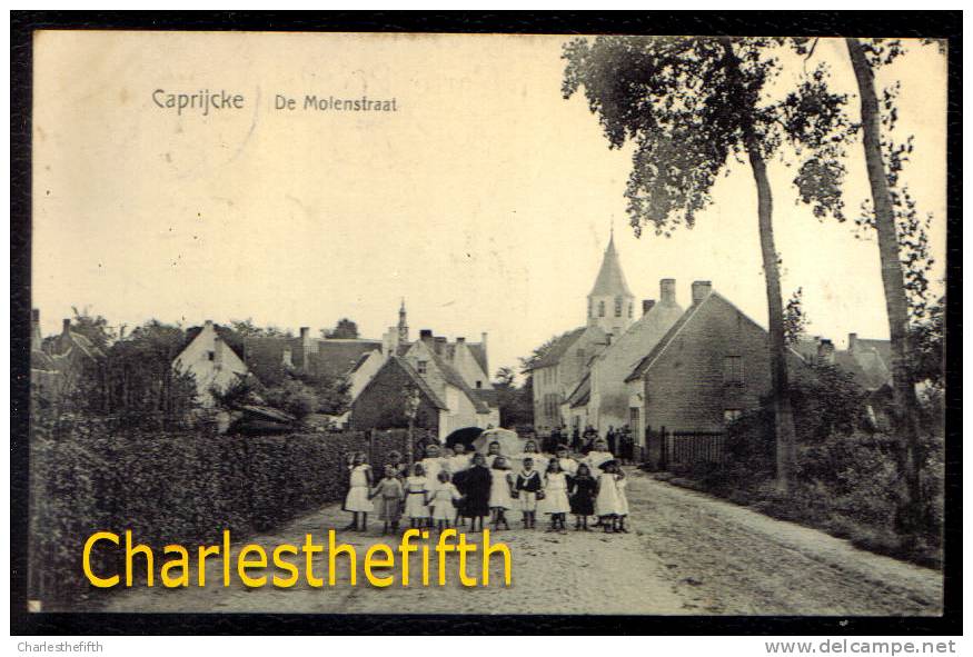 KAPRIJKE - CAPRIJCKE - MOLENSTRAAT Met Kinderen !!! Uitg. Van De Rostijne - Kaprijke