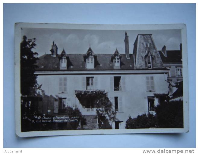 St Ouen L'Aumone ,9 Rue Basse ,pension De Famille , C P Photo 14X9 - Saint-Ouen-l'Aumône