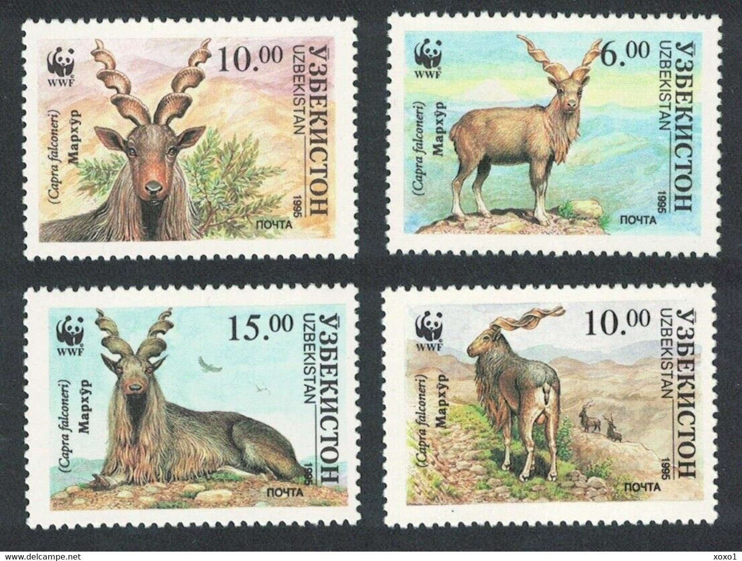 Uzbekistan 1995 MiNr. 61 - 64  Usbekistan WWF Animals Markhor 4v  MNH** 12,00 € - Unused Stamps