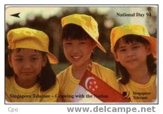 # SINGAPORE 46SIGA National Day 94 3 Landis&gyr   Tres Bon Etat - Singapour