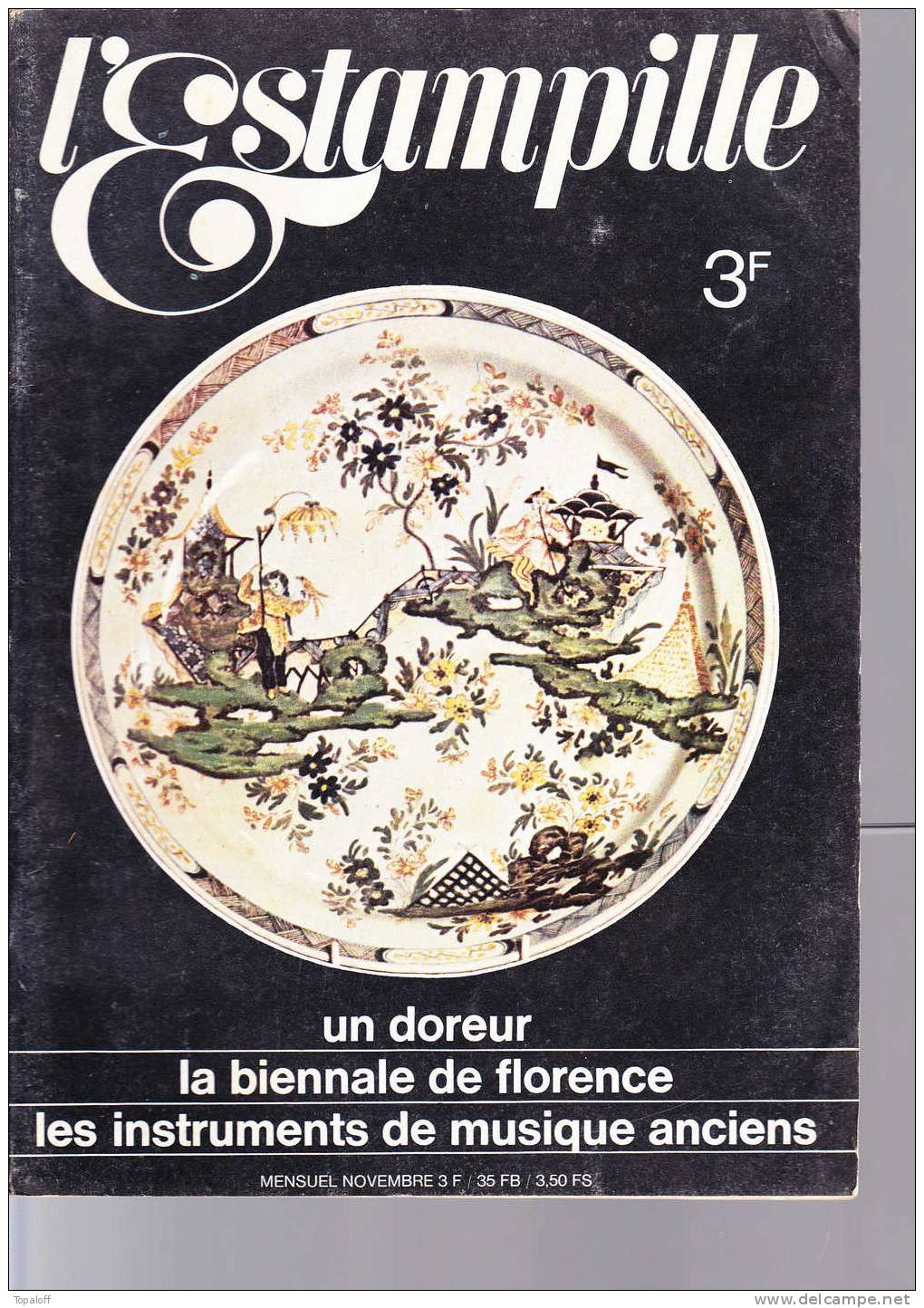 L'ESTAMPILLE      Novembre 1969  64 Pages  Instruments De Musique - Brocantes & Collections