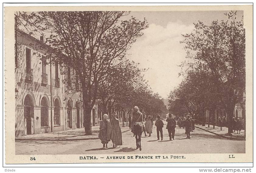 Batna Avenue De France Et  La Poste LL 34 - Batna